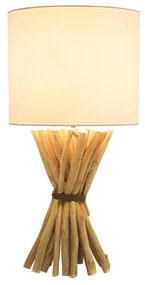 Dizajnová stolná lampa Leonel 54 cm longan