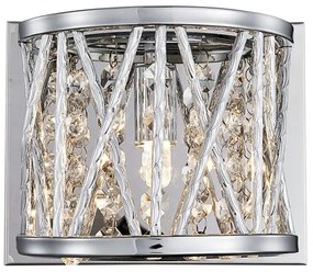 LUXERA 46063 - Nástenné svietidlo STIXX 1xG9/33W/230V strieborná