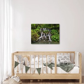 Obraz vodopádov v tropickom lese (70x50 cm)
