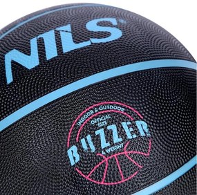 Basketbalová lopta NILS NPK271 Buzzer 7 - čierna