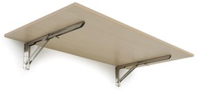 Sklápací stôl na stenu, 1200 x 600 mm, nosnosť 30 kg, breza