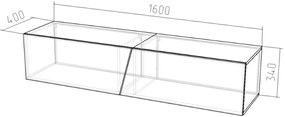 TV stolík/skrinka Savanna 160 (biela matná + sivý lesk) (s osvetlením). Vlastná spoľahlivá doprava až k Vám domov. 1000635