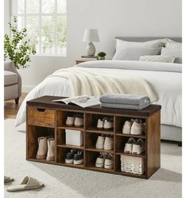 Botník VOREN hnedá/čierna