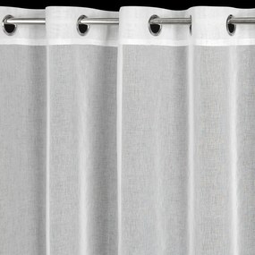 ZÁCLONA NA KRÚŽKOCH ROXANA 350X145 CM BIELA