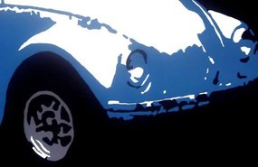 Ručne maľovaný POP Art obraz Volkswagen Beetle | rôzne rozmery