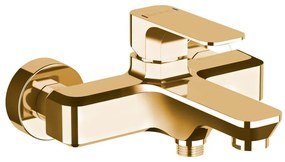 Nástenná vaňová batéria v zlatej farbe (2 výstupy) Spy – Sapho