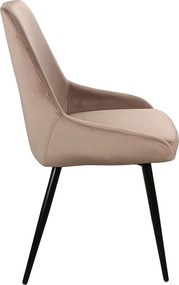 SI Stolička Cobe Velvet tmavá béžová