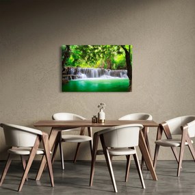 Obraz vodopádu v Kanchanaburi, Thajsko (90x60 cm)