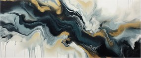 Obraz - Mramorovaná kresba (120x50 cm)