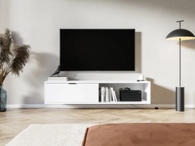 Závěsný/stojací TV stolek COMFY 150 cm bílý