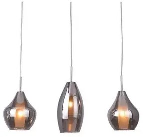 Industriálny luster Amber 3 chróm