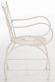 Kovová stolička Sheela s područkami (SET 2 ks) - Krémová antik