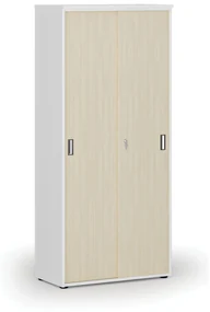 Skriňa so zasúvacími dverami PRIMO WHITE, 1781 x 800 x 420 mm, biela/breza