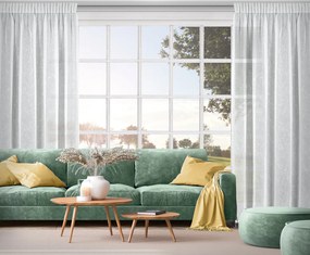 ZÁCLONA NA PÁSKE KELLY 140X270 CM BIELA