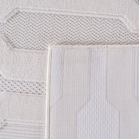 Ayyildiz, Kusový koberec Doha 1654 Cream, 120x170, biela, chodba / predsieň