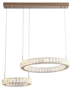 Zuma Line MD3713-2-3GT - LED luster na lanku GIRONA LED/36W/230V ružové zlato