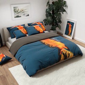 3D obliečky LEDNIAČIK modrosivé Rozmer obliečky: 70 x 90 cm | 140 x 200 cm