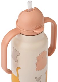 LIEWOOD Termo fľaša Kimmie Cats and Dogs / Sandy Recycled 250 ml