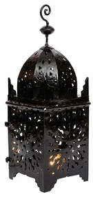 Orientálny lampáš Firyal čierny 50cm