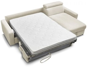 Krémová rozkladacia rohová pohovka (variabilná) Monaco – Bobochic Paris