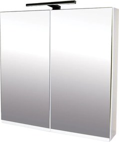 Comodo Zrkadlová skrinka Atica 80 ZS LED-B s osvetlením Any LED 30 B, čierna