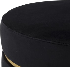 Taburet PARIS 35 cm čierny