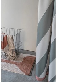 Bavlnený prateľný koberec v tehlovej a béžovej farbe 50x80 cm Figura – Mette Ditmer Denmark