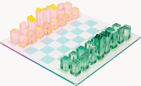 Šachy a dáma Lucite Ombre