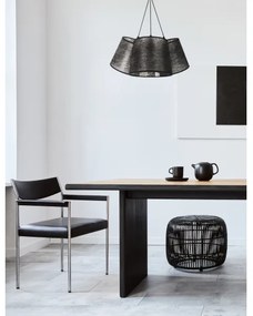 Duolla - Luster na lanku ROSSA 3xE27/40W/230V čierna