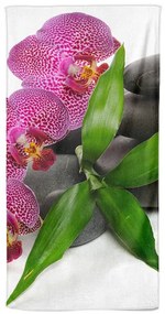 Osuška Orchidea na kameňoch 70x140