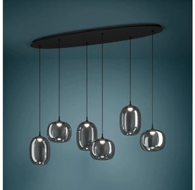 Eglo 390415 - LED Stmievateľný luster na lanku LARVA 6xLED/3,7W/230V 2700-6500K+DO