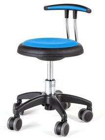 Mobilná pracovná stolička STAR, V 300-380 mm, modrá