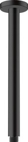 Hansgrohe Vernis Blend, stropné rameno na hlavovú sprchu 300 mm, čierna matná, HAN-27805670