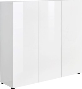 XXXLutz SKRINKA NA TOPÁNKY, biela, 120/115/34 cm Xora - Skrine, regály & police na topánky - 001027000802
