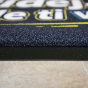 Mercury Flooring, Rohožka Pridaj, ujde ti výťah 40x60 cm - na von aj na doma, 40x60, čierna