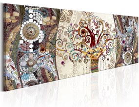 Artgeist Obraz - Mosaic Abstract Veľkosť: 120x40, Verzia: Premium Print