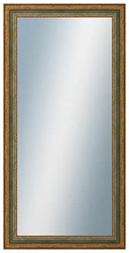 DANTIK - Zrkadlo v rámu, rozmer s rámom 60x120 cm z lišty HRAD zelená (3005)