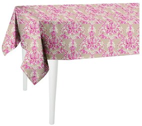 Béžovo-ružový obrus Mike &amp; Co. NEW YORK Butterflies, 300 x 140 cm