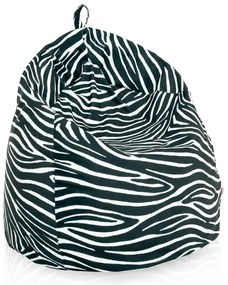 Sedací vak BAG Sako Design Zebra - L