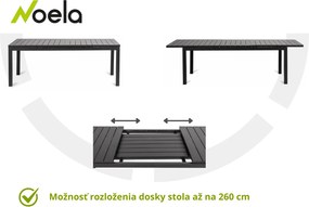 Noela Kovový rozkladací stôl Grande Lungo XXL