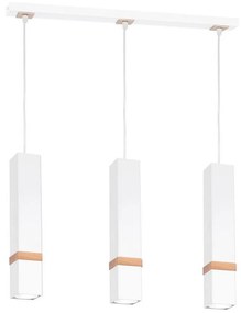 Luster na lanku VIDAR 3xGU10/25W/230V biela