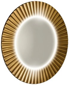 Sapho Sapho, PRIDE STRIP guľaté zrkadlo s LED osvetlením v ráme, priemer 75cm, bronz, PD754