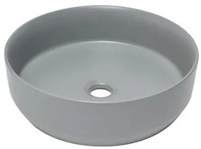 Umývadlo na dosku SAT Infinitio 39x39 cm sivá mat bez otvoru pre batériu SATINF3939LGRM, 1 ks