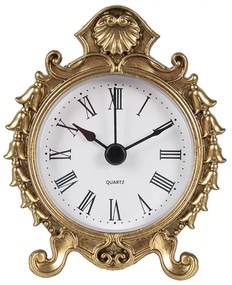 Zlaté vintage stolné hodiny  - 8*4*10 cm / 1*AAA