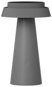 LED Solárna lampa MARAKESZ LED/3,7V USB 3600 mAh 1800/2700/3000K IP54 šedá