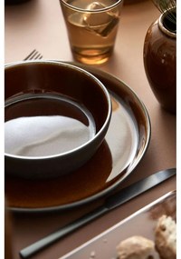 Čierna/jantárová kameninová miska Gastro Black/Amber – Bitz