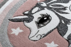 Koberec KRUH PETIT PONY KONÍK ružový