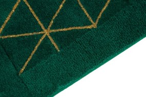 Kúpelňový koberček Jarpol Agadir Lurex 13 zelený / zlatý