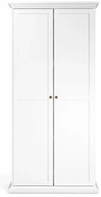 Biela šatníková skriňa 96x201 cm Paris – Tvilum