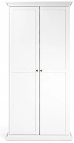 Biela šatníková skriňa 96x201 cm Paris – Tvilum
